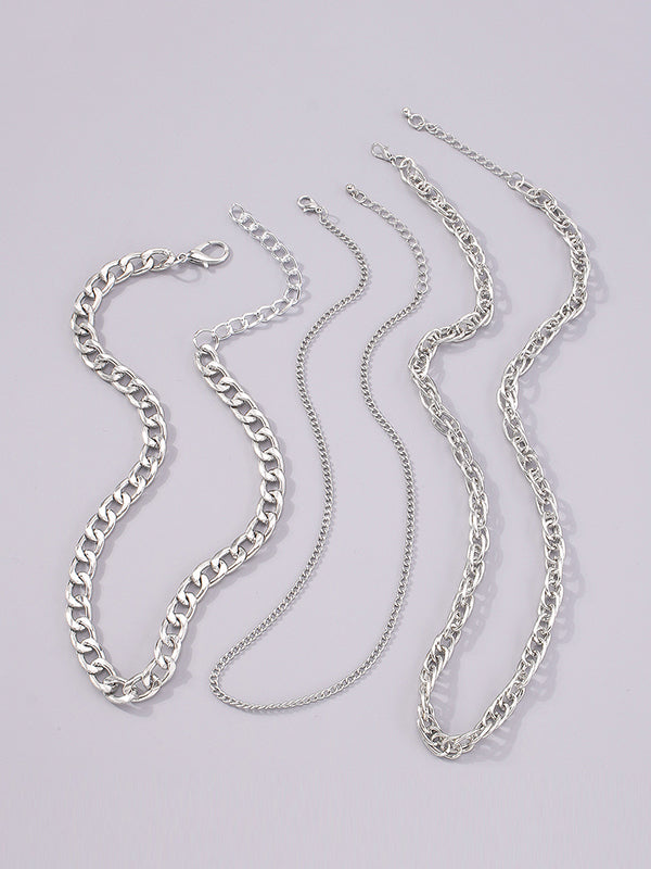 flowersverse Original Cool Multi-Layered Chains Necklace