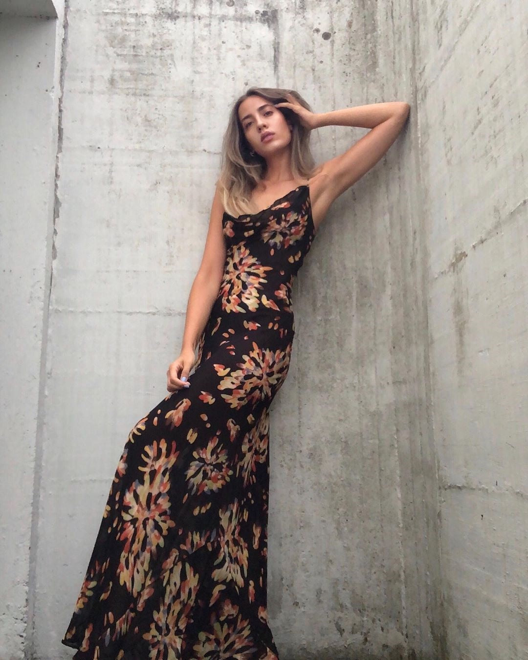 flowersverse Graduation Party dress Fashionkova Spaghetti Strap Women's Slip Dress Floral Print Sexy Backless Maxi Dresses Party Club Beach Long Dress Fall