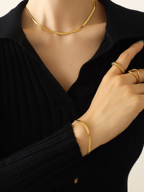 flowersverse Simple Urban Alloy 37CM Necklaces Accessories