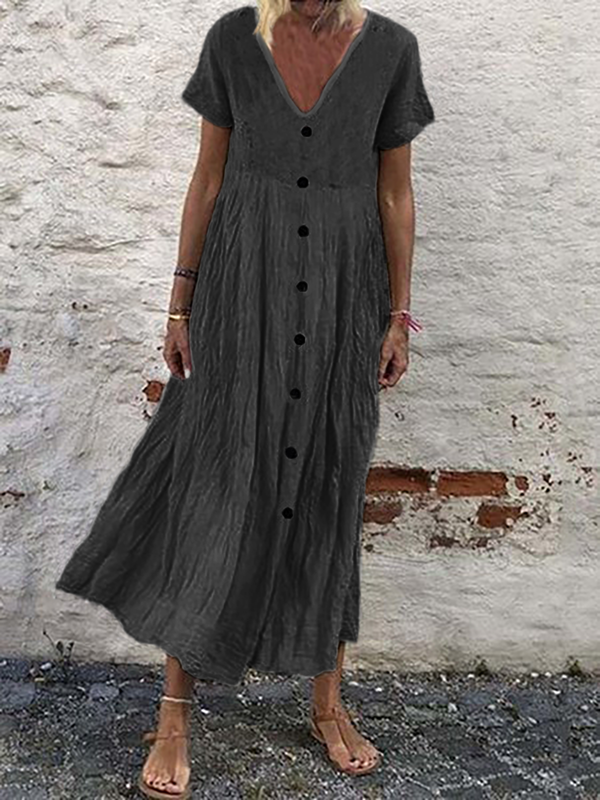 flowersverse Casual Long Maxi Dress