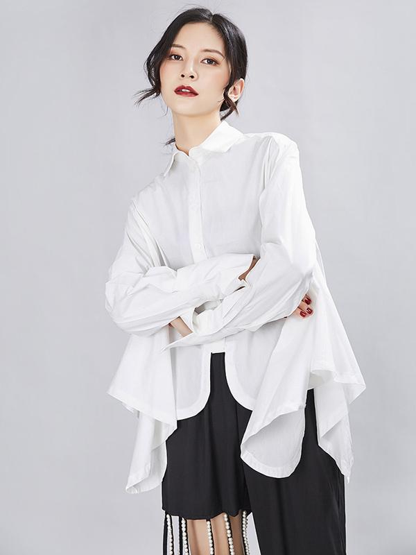 flowersverse Original Cropped Solid Designed Shirt