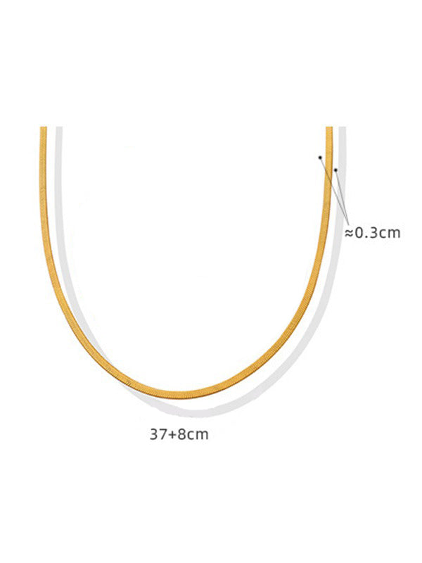 flowersverse Simple Urban Alloy 37CM Necklaces Accessories