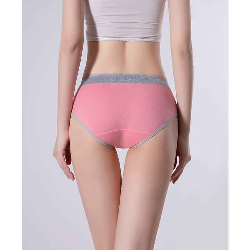 flowersverse Women's Plus Size Basic Vacation Pure Color Shaping Panty Stretchy High Waist Cotton 5 Pieces Green M