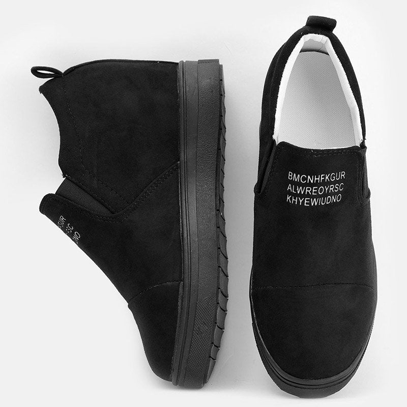 flowersverse Women Faux Suede Wedge heel Sneakers Slip on Breathable Shoes