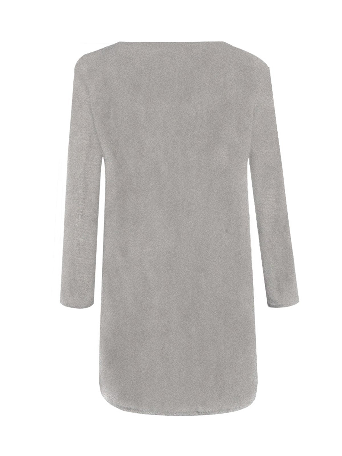 flowersverse Women Fluffy Zipper Long Sleeve Casual Plus Size Sweater Dress