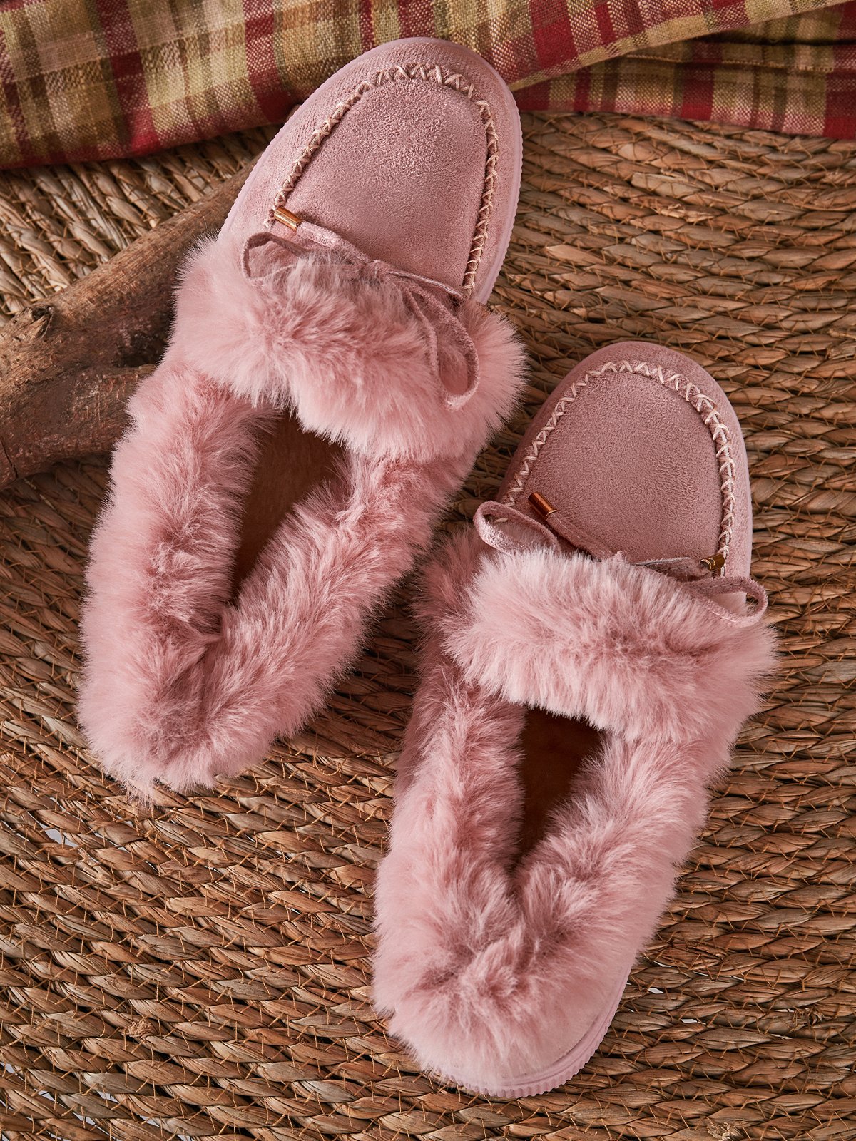 flowersverse Winter Warm Daily Flat Heel Closed Toe Boots