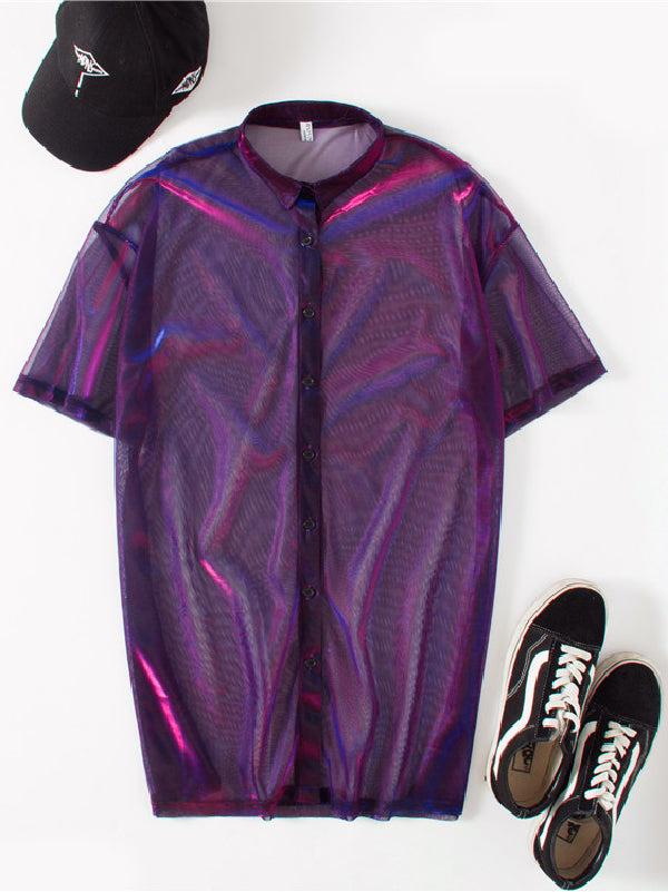 flowersverse Sun Protection See-through Multicolor Cover-up