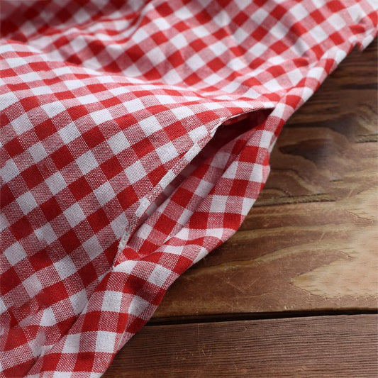 flowersverse Plaid stitching long sleeve casual dress