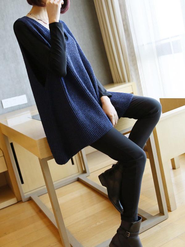 flowersverse Casual V-Neck Knitting Vest
