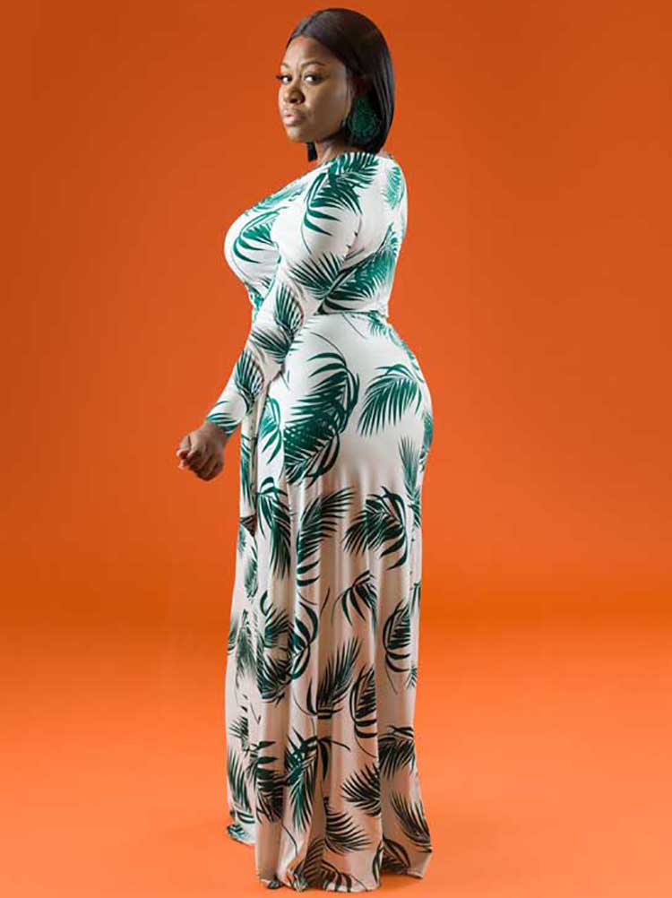 flowersverse V Neck Floral Print Boho Maxi Dress