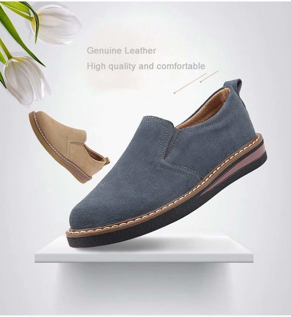 flowersverse Women Moccasins Women's Flats Genuine leather Loafer Shoes
