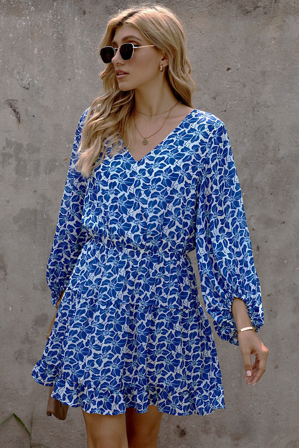 flowersverse Reservations Floral Mini Dress