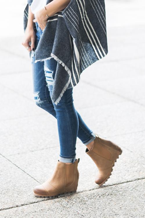 flowersverse Vintage Wedge Non Shell Boots