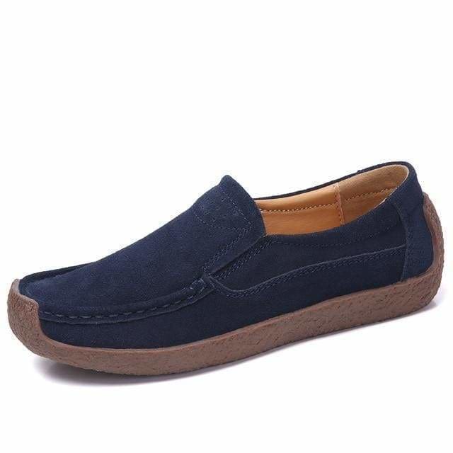 flowersverse Women Moccasins Women's Flats Genuine leather Loafer Shoes