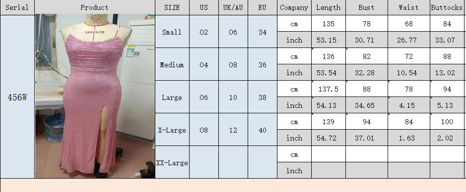 flowersverse Spring Summer Sleeveless Slip Gown Slim Bodycon Sequin Maxi Dress