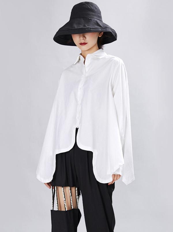 flowersverse Original Cropped Solid Designed Shirt