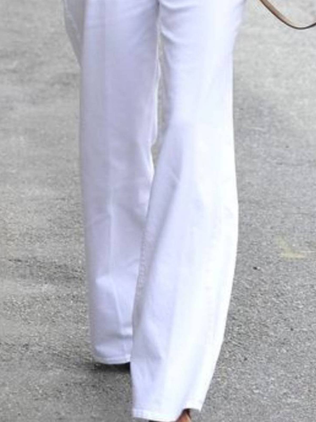 flowersverse Shift Casual Plain Dress Pants