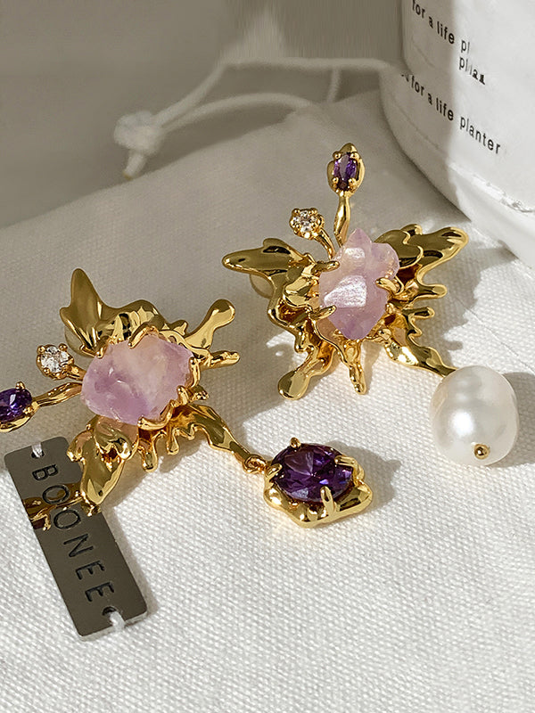 flowersverse Irregularity Earrings Accessories