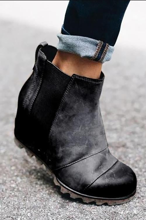 flowersverse Vintage Wedge Non Shell Boots