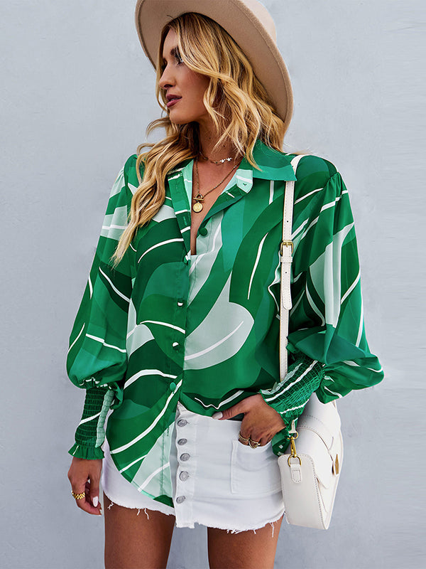 flowersverse Casual Loose Floral Blouses&Shirts Tops