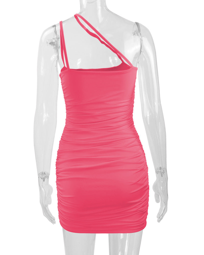 flowersverse Women's Nightclub Sexy Straps Bodycon Dress