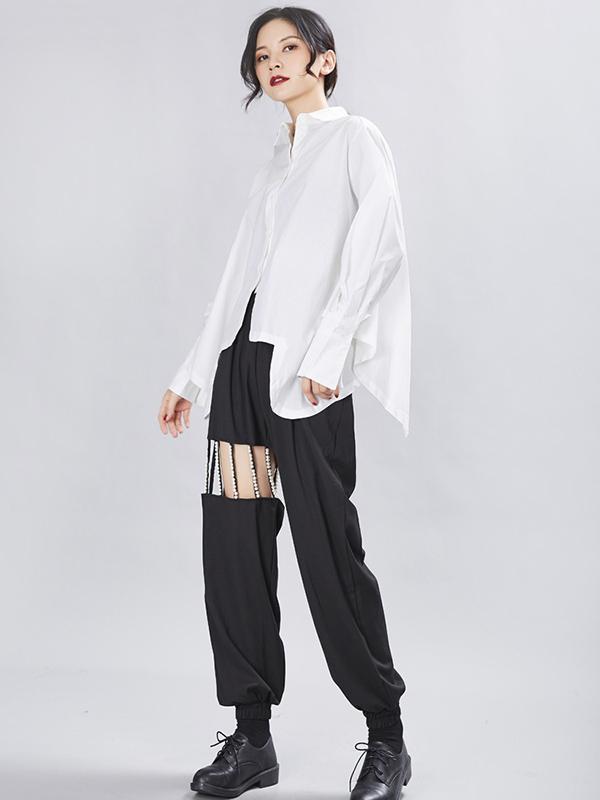 flowersverse Original Cropped Solid Designed Shirt