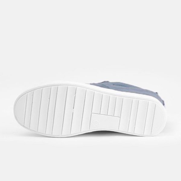 flowersverse Women Faux Suede Wedge heel Sneakers Slip on Breathable Shoes