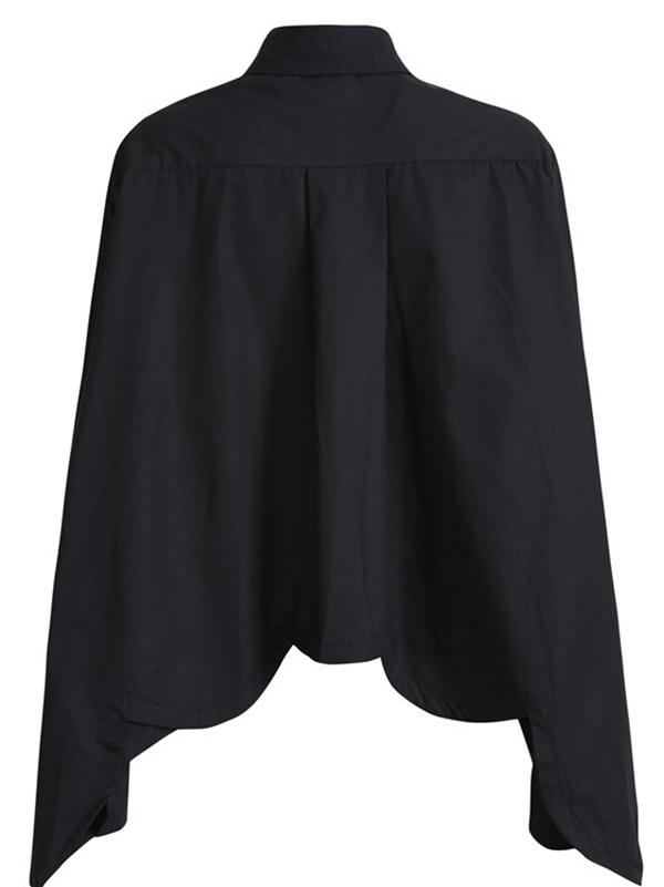 flowersverse Original Cropped Solid Designed Shirt