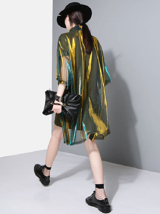 flowersverse Sun Protection See-through Multicolor Cover-up