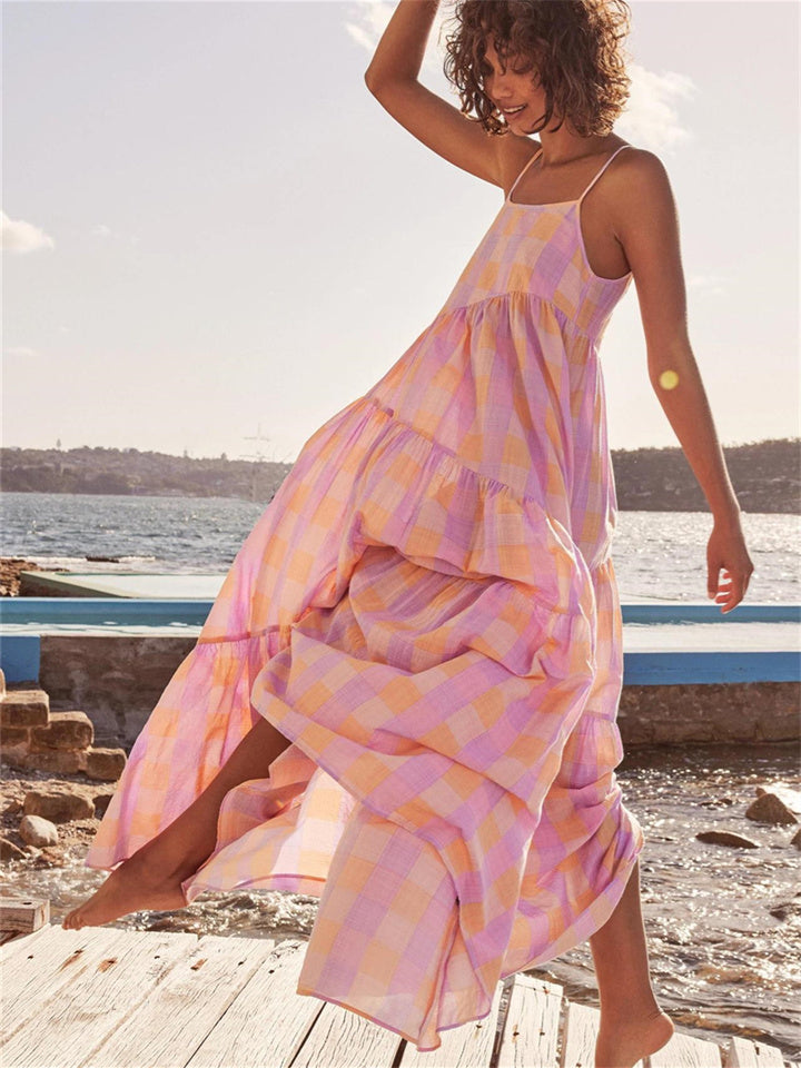 flowersverse New Women's Print Loose Large Size Casual Dresses