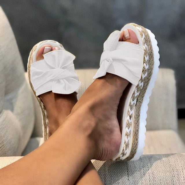 flowersverse latform Wedges Slippers Women Sandals New Female Shoes Fashion Heeled Shoes Casual Summer Slides Slippers Women