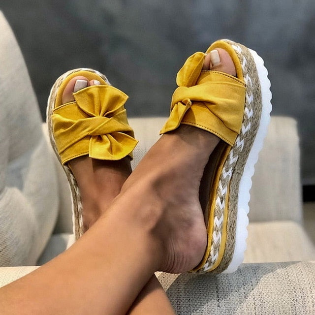 flowersverse latform Wedges Slippers Women Sandals New Female Shoes Fashion Heeled Shoes Casual Summer Slides Slippers Women