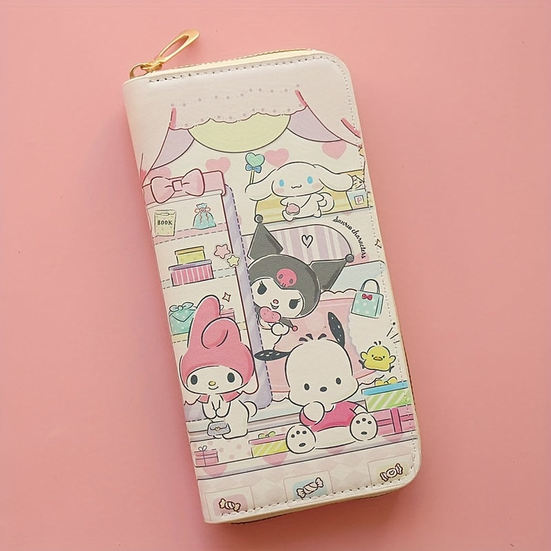 1pc Girl's Sanrio Hello Kitty Cartoon Sweet Cute Wallet, Card Bag Coin Wallet