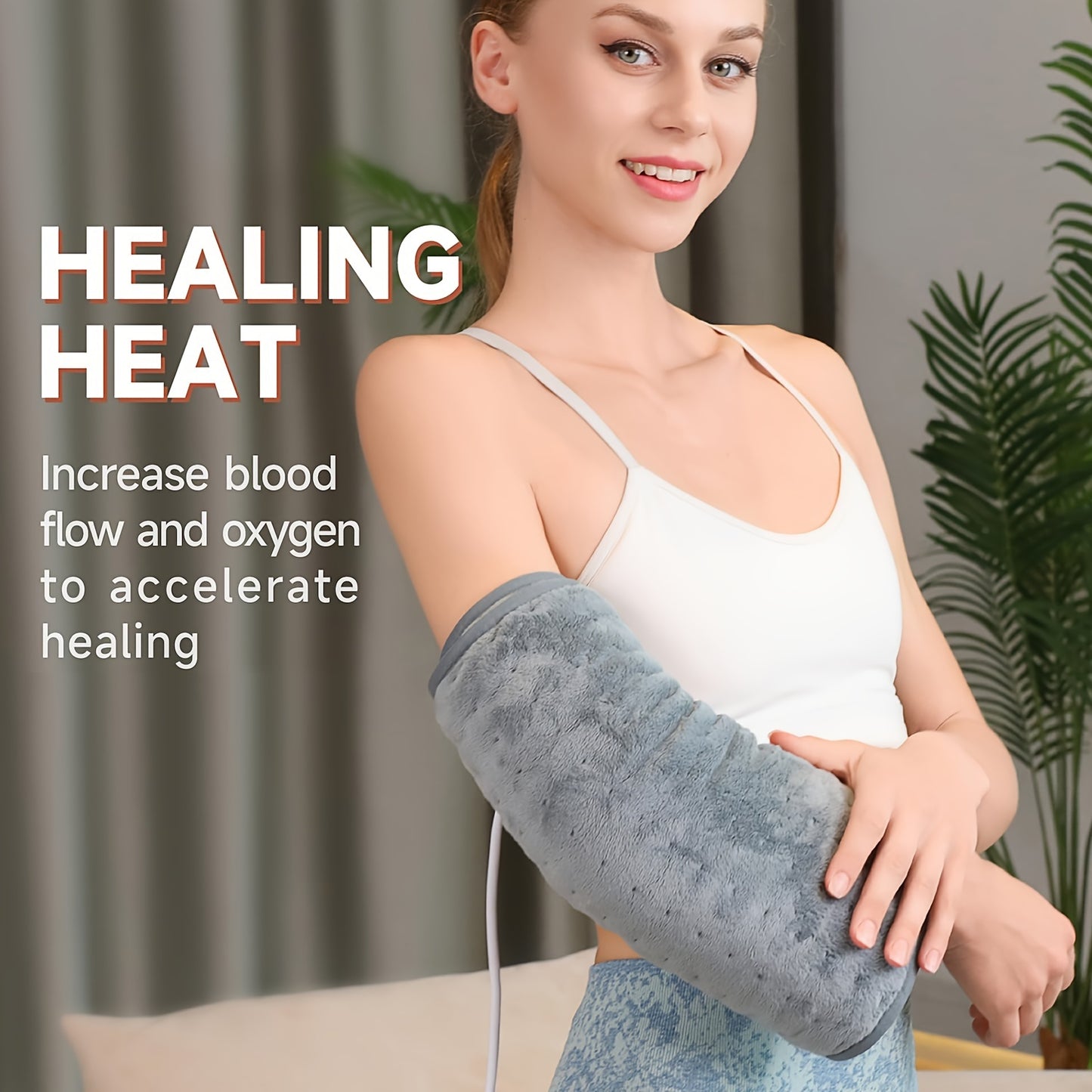 Extra Large Electric Heating Pad for Pain Relief - 6 Heat Levels, 4 Timer Settings, Auto-Off After 2 Hours, Machine Washable, Moist/Dry Heat Relax for Back, Neck, Shoulders, Belly, Waist, Knees & Legs