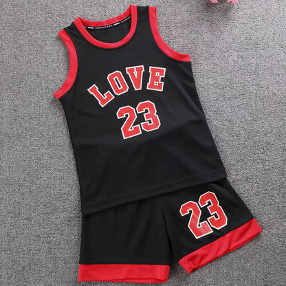 Kids Basketball Jersey Sets Boys and girls Basketball Uniforms Sport Kit customize Blank Youth Training basketball jerseys short