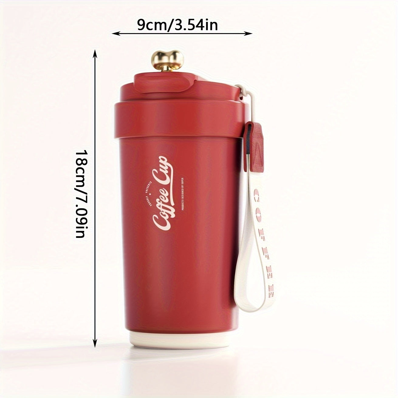 1pc, Travel Mug, Stainless Steel Coffee Cups, Vacuum Insulated Water Cups, Portable Travel Drinkware, Gifts