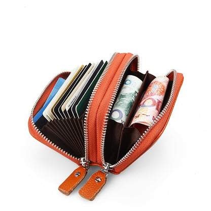 RFID Blocking Card Wallet - Secure Zipper Mini Purse for Credit Cards, Compact Organizer with Advanced RFID Protection - Perfect Mothers Day Gift for Stylish Moms