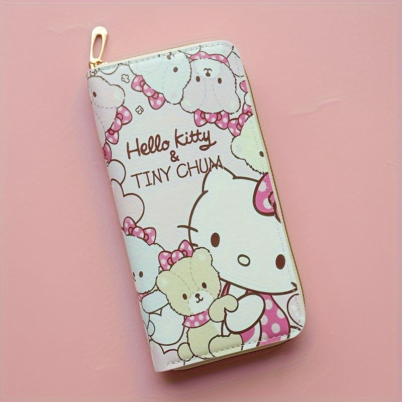 1pc Girl's Sanrio Hello Kitty Cartoon Sweet Cute Wallet, Card Bag Coin Wallet