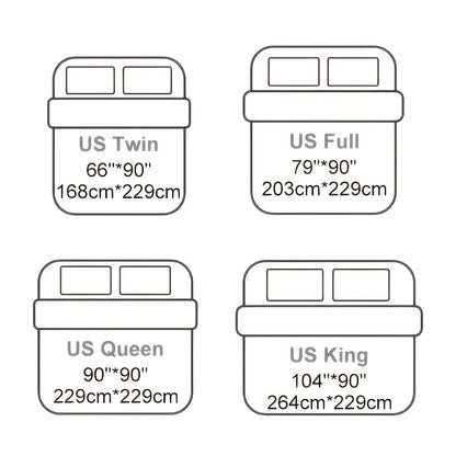 3pcs Luxurious European Satin Jacquard Duvet Cover Set - Soft and Silky Bedding for Bedroom and Guest Room (1pc Duvet Cover + 2pc Pillowcases)