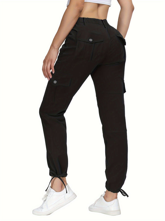 Women's Outdoor Stretch Pants, Comfortable Fit, Casual Utility Pant With Pockets For Hiking & Everyday Wear Suitable For Autumn
