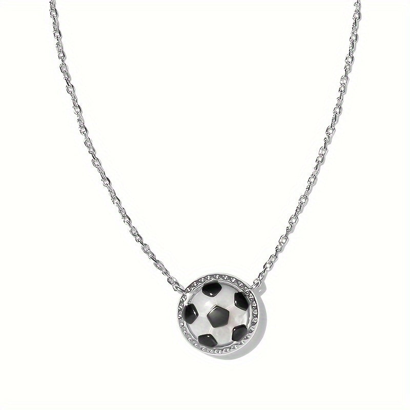 Stylish Womens Sports Pendant Necklace - Fashionable, Personalized, and Versatile Design for Football, Basketball, Baseball Fans - Durable, Hypoallergenic, and Nickel-Free Material