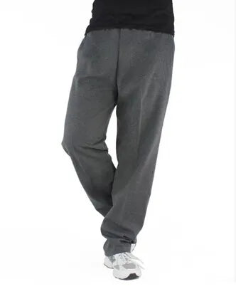 mens cropped sports 4XL 5XL 6XL 7XL sweatpants dark gray joggers plus size trousers boys loose casual cotton straight long pants