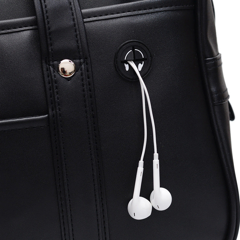 FLOWERSVERSE  New Japanese Japanese Orthodox JK Uniform Bag Single Shoulder Pu Women's Simple Comic Show Student Leisure Crossbody Bag College