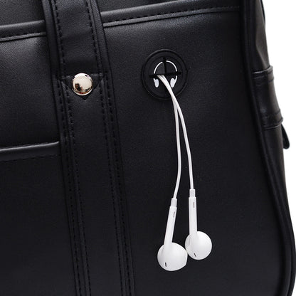 FLOWERSVERSE  New Japanese Japanese Orthodox JK Uniform Bag Single Shoulder Pu Women's Simple Comic Show Student Leisure Crossbody Bag College