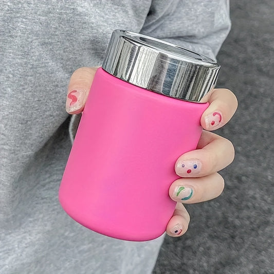 7.78oz Mini Stainless Steel 304 Vacuum Flask, Fashionable Portable Pocket Insulated Mug for Coffee and Tea, Uncharged Double-Wall Thermal Beverage Tumbler