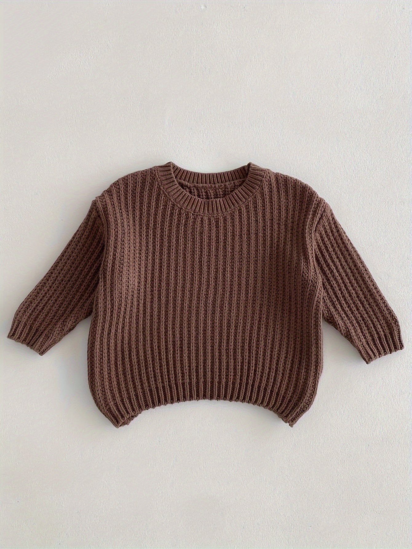 Boys Korean Style Knit Pullover Sweater, Casual & Comfortable Top For Fall/Winter