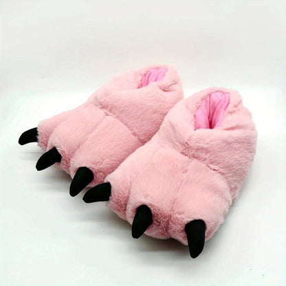 Womens Ultra-Soft Kawaii Claw Slippers - Adorable Novelty Design, Anti-Skid Indoor Slides for Cozy Lounging, Effortless Slip-On Style - Perfect Home Party or Casual Wear Gift