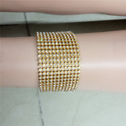 2025 ins multi-row drill foot jewelry, flash drill neck jewelry, summer sandals with anklet women's BY0230