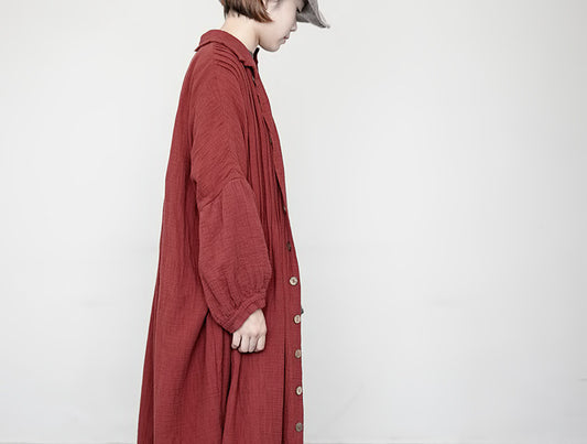 new design cotton and linen loose and comfortable personalized versatile organ pleated cardigan jacket