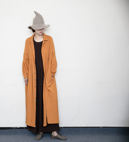 new design cotton and linen loose and comfortable personalized versatile organ pleated cardigan jacket